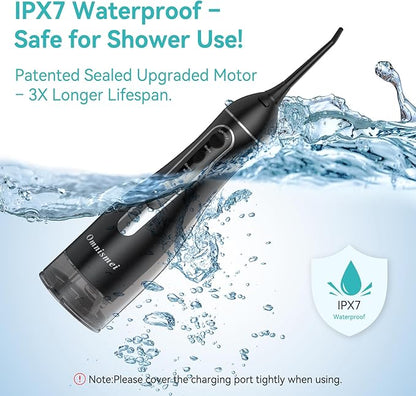 Water Dental Flossers for Teeth, 300ML Cordless Portable Electric Water Flosser - Image 8