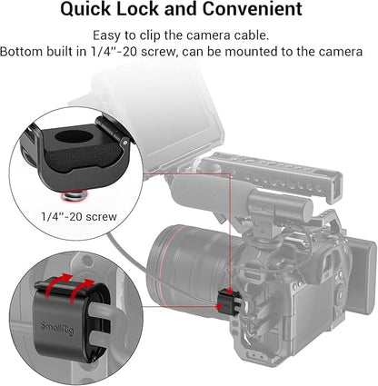 SmallRig Camera Clamp for HDMI/SDI/Microphone Cable, DSLR Camera Cable Lock - Image 3