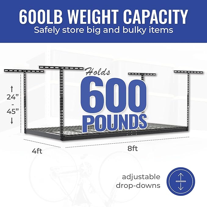 SafeRacks 4x8 Overhead Garage Storage Rack Heavy Duty - Image 5