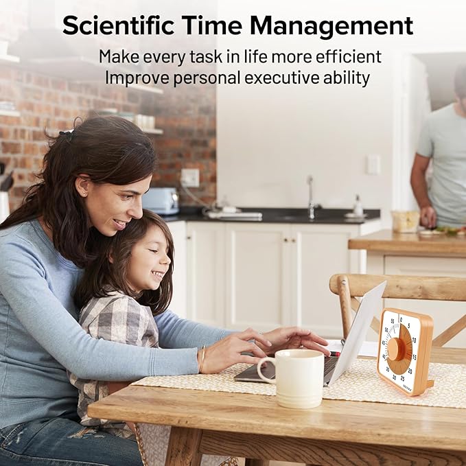 Secura 7.5 Inch Visual Timer, 60 Minute Oversize Countdown Visual Timer - Image 4