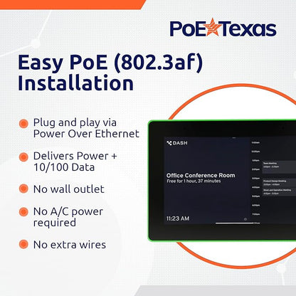 PoE Texas 8" Conference Room Scheduler - Image 6