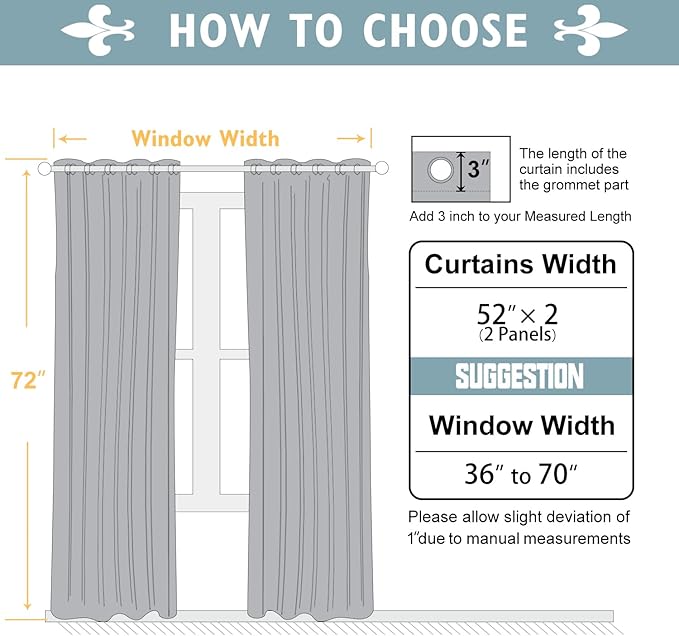 ChrisDowa Blackout Curtains 72 inches Long - Image 5