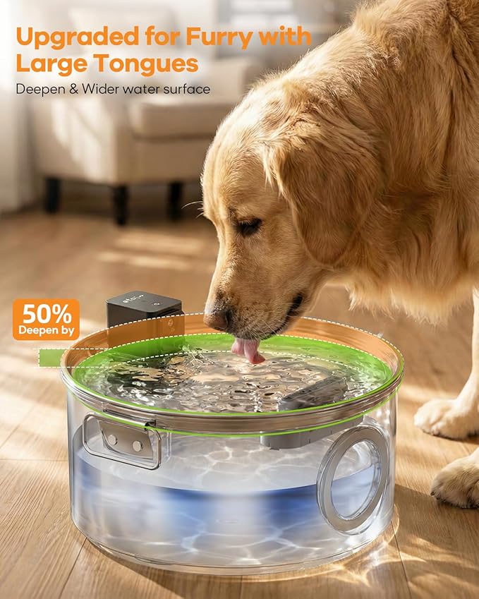 12L/ 3.4Gal Wireless Automatic Dog Water Fountain - Image 9