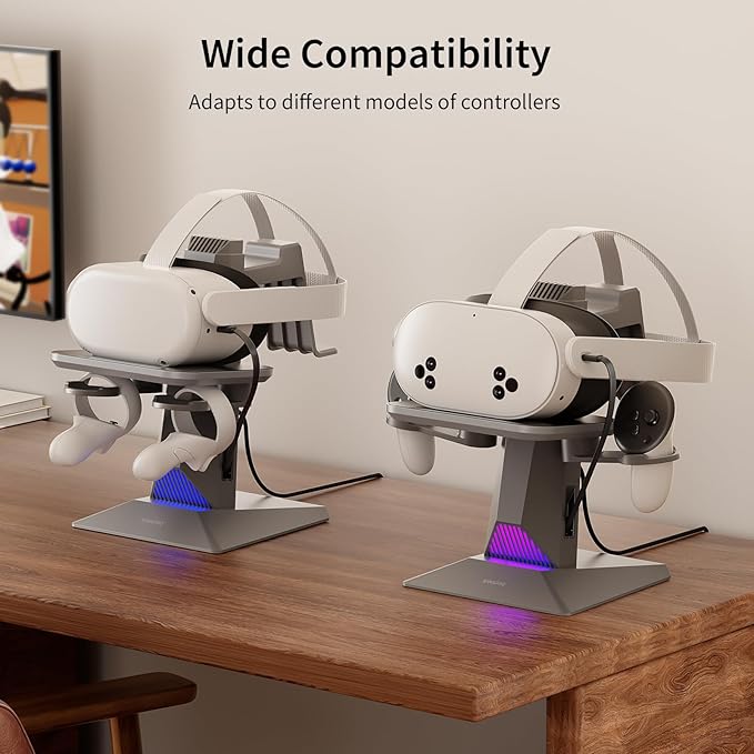 ANNAPRO CD1 Charging Dock for Meta Quest 3S/3, Quest 2, Retractable Charging - Image 6