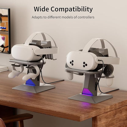ANNAPRO CD1 Charging Dock for Meta Quest 3S/3, Quest 2, Retractable Charging - Image 6