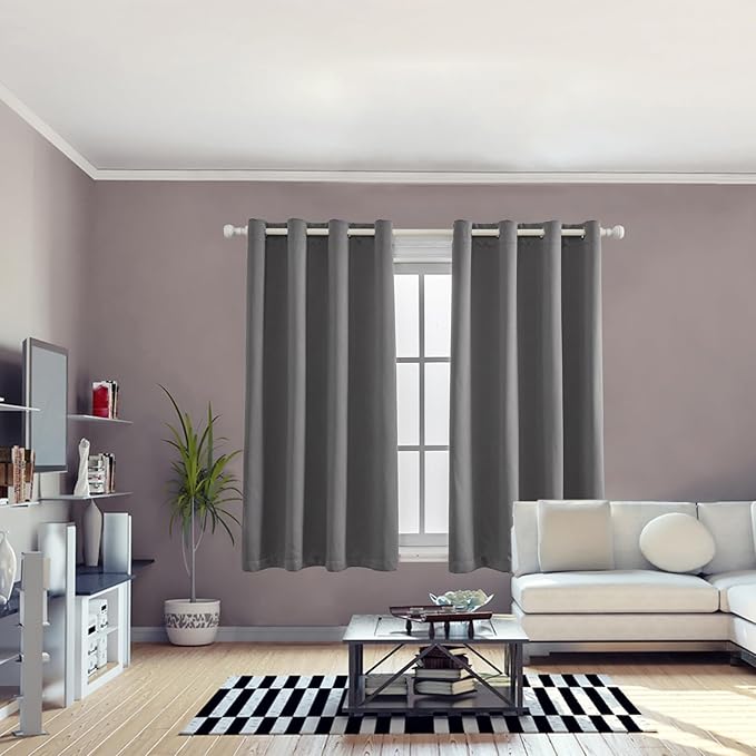 Anytime 100% Blackout Curtain 2 Panels Set, Thermal Insulated Window Drapes - Image 5