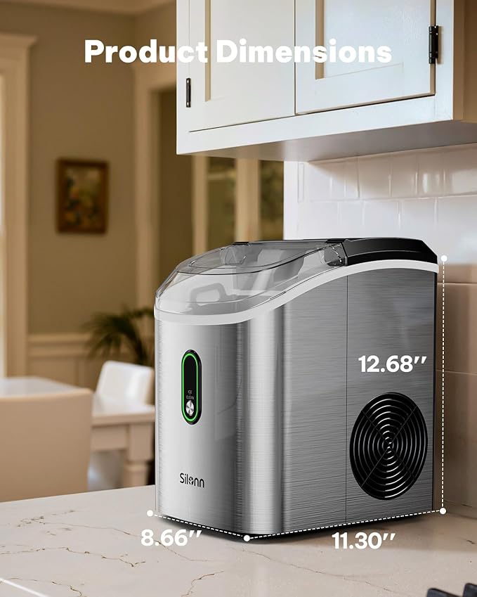 Silonn Nugget Ice Maker Countertop, Pellet Ice Machine - Image 7