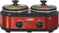 Sunvivi Double Slow Cooker, 2 Pot Small Mini Crock Buffet Servers and Warmer by WeGetLife