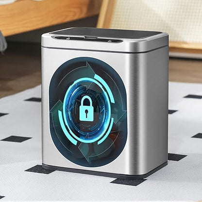 ELPHECO Stainless Steel Office Trash Can Motion Sensor Garbage Can Touchless - Image 8