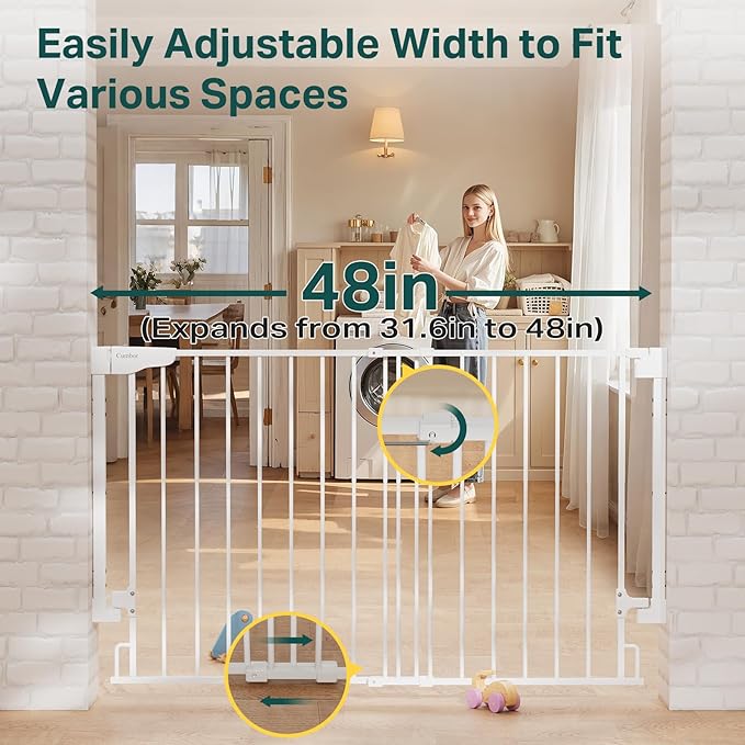 Cumbor Expandable 31.6-48" Baby Gate - Image 7