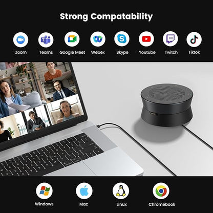NEARITY A20S Conference Speaker and Microphone, USB Speakerphone w/8 Mics - Image 7