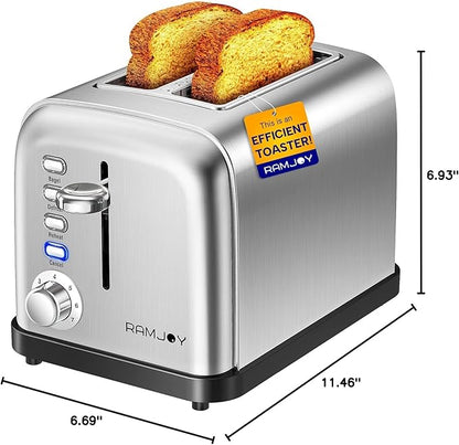Toaster 2 Slice, Extra Wide Slot Toaster - Image 10