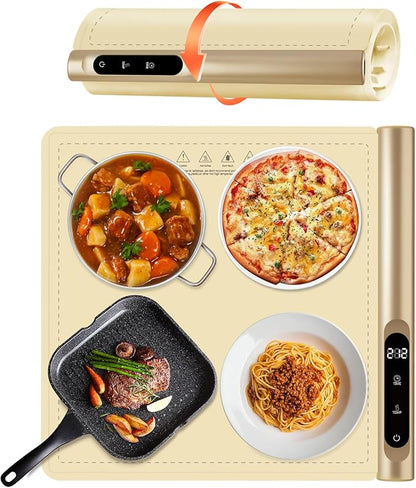 Upgrade Graphene Warming Mat for Food, Electric Warming Tray Rapid Heating by Unknown