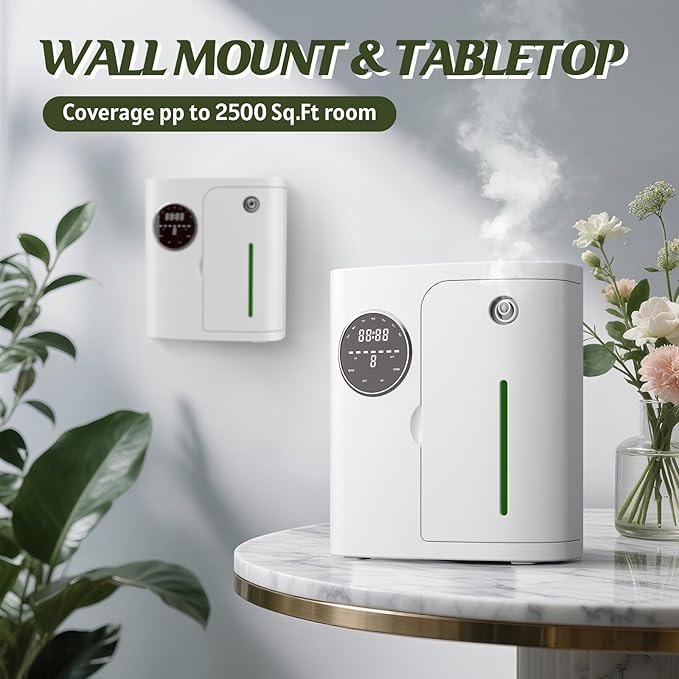 Waterless Diffuser, 2500 Sq.Ft Coverage, Essential Oil Diffusers, Plug in Scent - Image 4