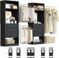 Unikito Closet System with 6 Drawers, 6-14Ft Closet Organizer with Mirror by Unikito