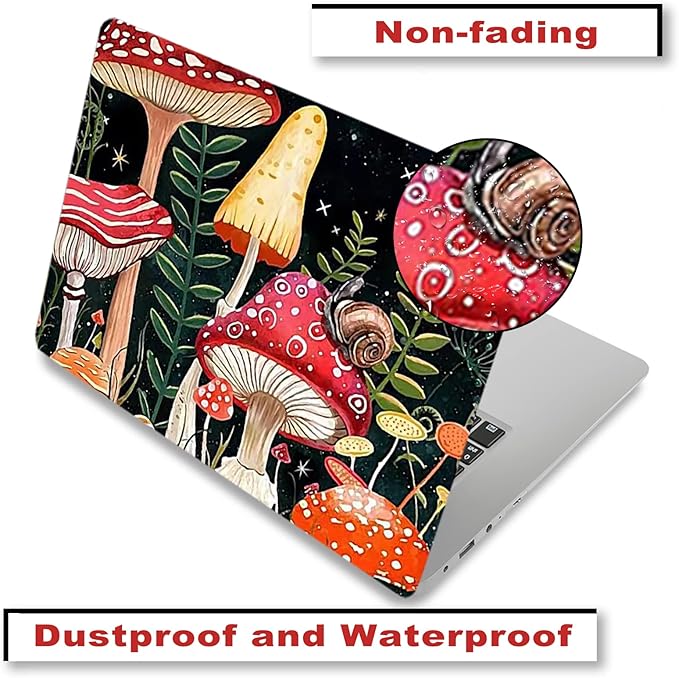 Laptop Skin Sticker Decal, Decorative Removable, Positive Mushroom - Image 5