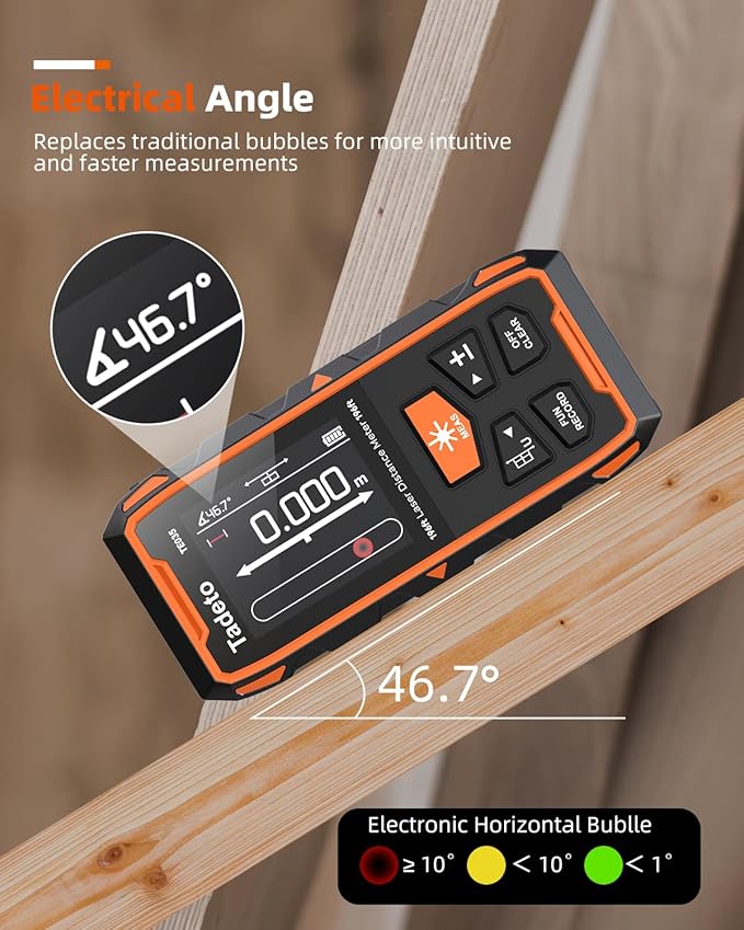Tadeto Dual Laser Measuring Tool, 393FT/120M Bilateral Laser Measurement Tool - Image 7