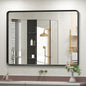 44x36 Inch Black Matte Framed Mirror by GOLOMO