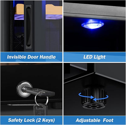 Electric Humidor-35L Cooling & Heating Humidor Smart Touch Control Humidity & - Image 5