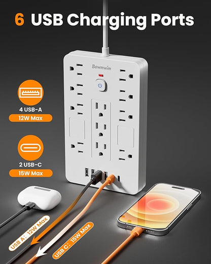 Bawmwim Surge Protector Power Strip - Image 4