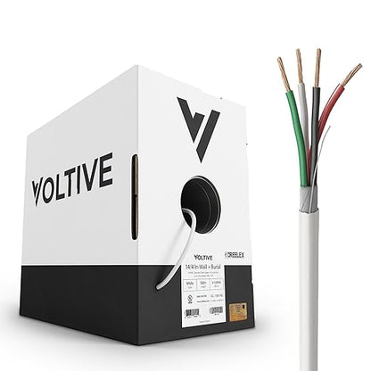 Voltive 14/4 Speaker Wire, in-Wall CL3 & Direct Burial, 500ft by Voltive