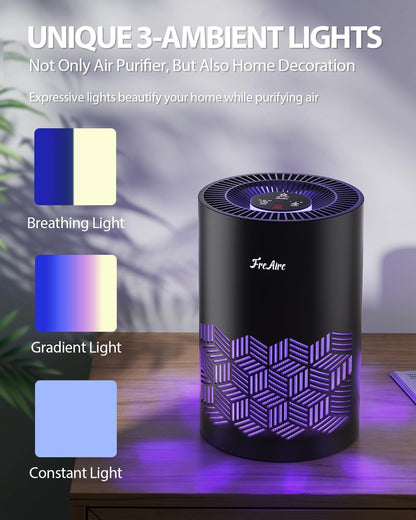 freaire air purifiers for bedroom up to 1086, side view