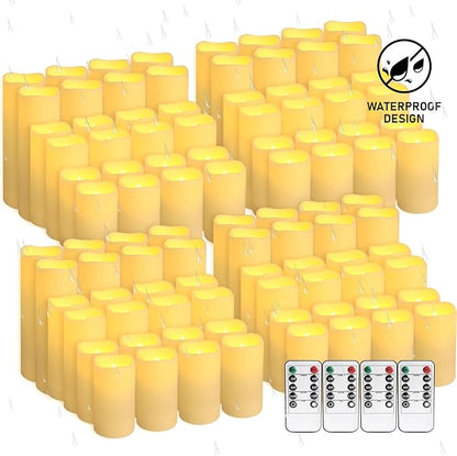 96 Packs Flameless Led Candles, Battery Candles, Simulate Flame, Waterproof - Image 2