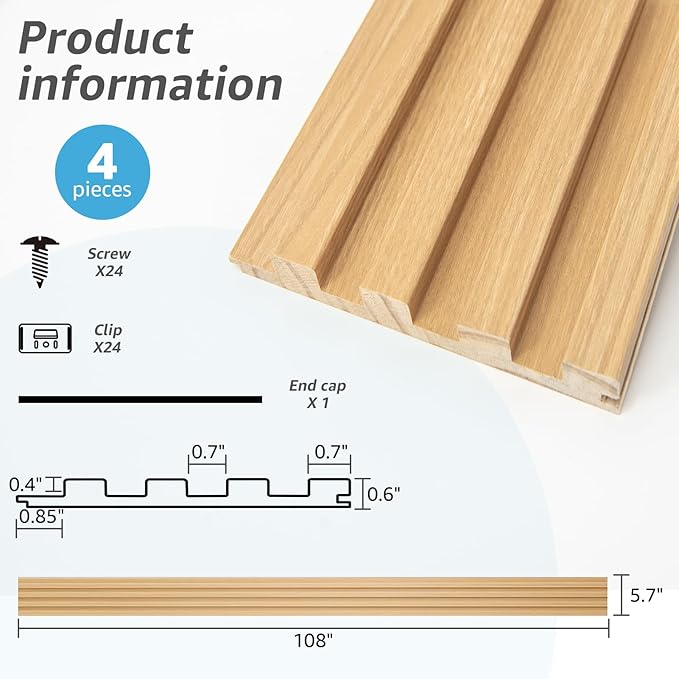 Art3d Slat Wood Wall Paneling for Interior and Ceiling Decoration - Image 5