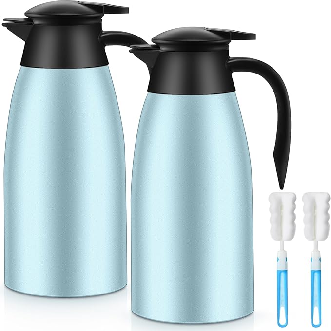 Norme 2 Pcs Thermal Coffee Carafe Insulated Stainless Steel Coffee Carafe by Norme