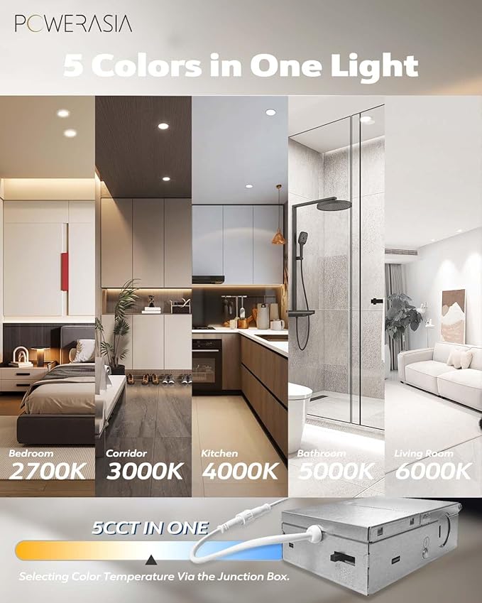12 Pack 4 Inch Ultra-Thin LED Recessed Ceiling Light - Image 6