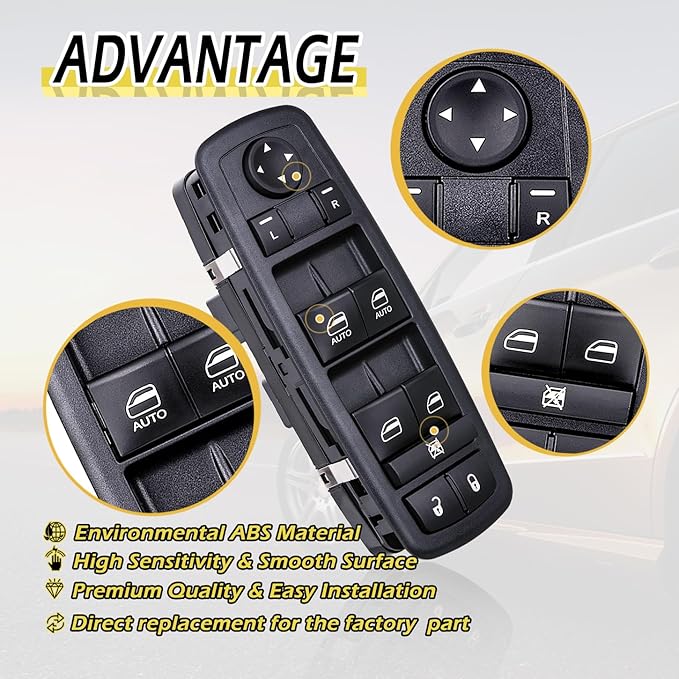 Vurkcy Driver Side Power Window Switch Door Lock Control Button Compatible - Image 5