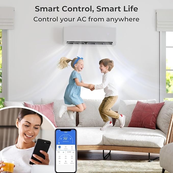 28K Tri-Zone Mini Split Air Conditioner and Heater, 9000+9000+12000 BTU Climate - Image 5