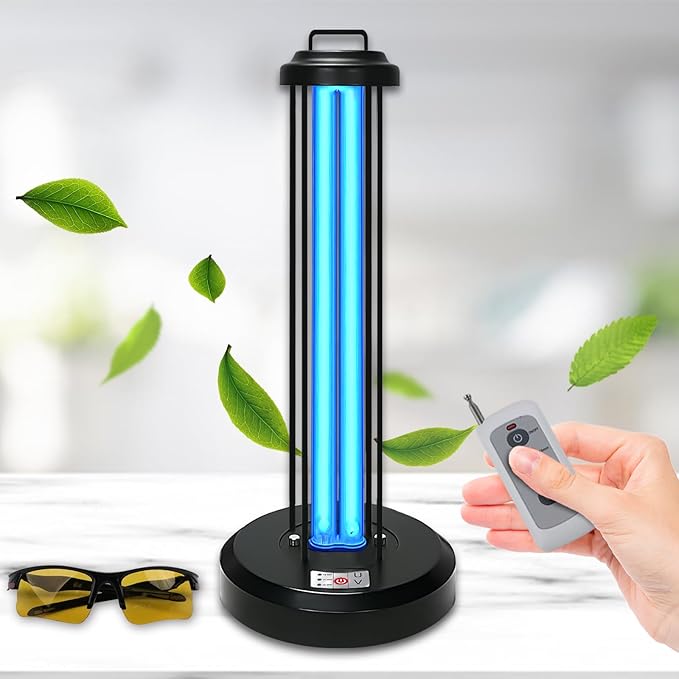 60W UV Sanitizer Light, Portable Ultraviolet Light by Coospider-repta