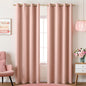 KOUFALL Blush Pink Curtains Blackout 96 Inch Long 2 Panels, Boho Neutral by KOUFALL