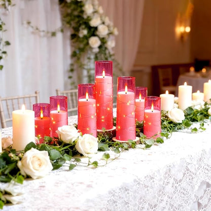 Flickering Flameless LED Candles, Battery Operated Candles 9 Pcs - Image 6