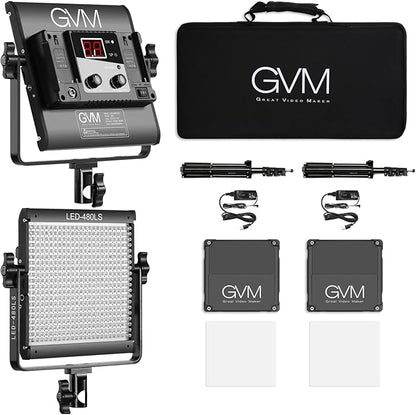 GVM 2 Pack LED Video Lighting Kits - Image 8
