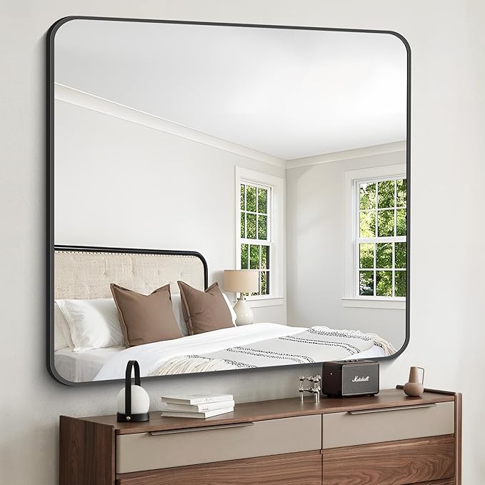FORBATH Bathroom Mirror 42x42 Inch, Large Square Vanity Mirror - Image 5