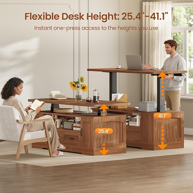 SEDETA 47.2" Electric Standing Coffee Table - Image 3