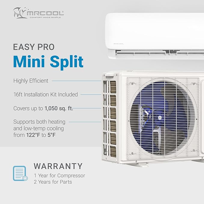 MRCOOL 24000 BTU 230V Ductless Inverter Mini Split Air Conditioner & Heat Pump - Image 2