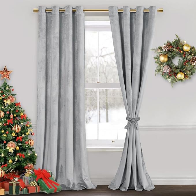 JIUZHEN Extra Long Velvet Curtains by JIUZHEN