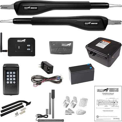 Mighty Mule Gate Opener, Solar and Smart Ready, Heavy Duty Automatic Gate Opener by MightyMule