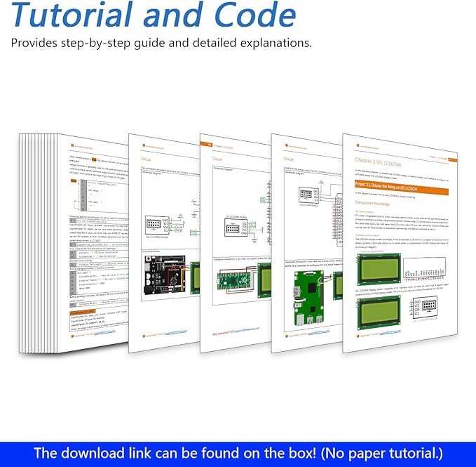 Freenove I2C IIC LCD 2004 Module, TWI Serial 20x4 Display, Compatible - Image 4