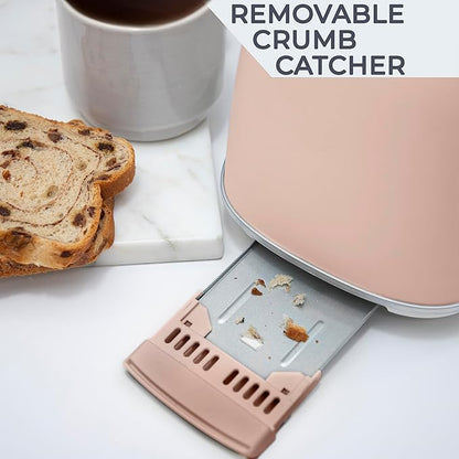 Rae Dunn Retro Rounded Bread Toaster, 2 Slice Stainless Steel Toaster - Image 4