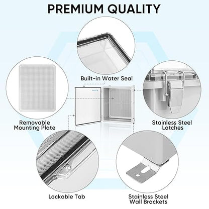 TICONN Waterproof Electrical Junction Box IP67 ABS Plastic Enclosure - Image 4