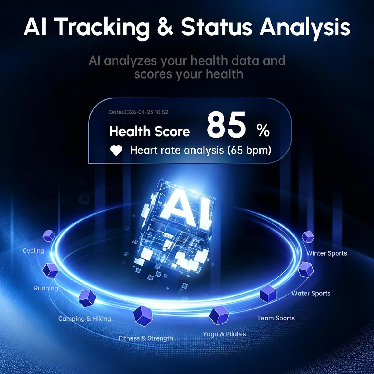 screenless fitness tracker smart band, sleep, hrv, heart, package contents