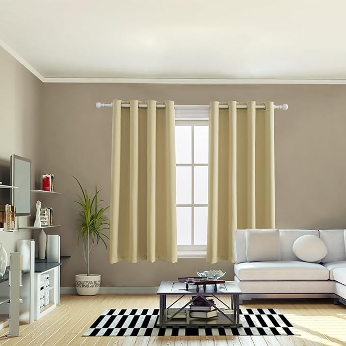 Anytime 100% Blackout Curtain 2 Panels Set, Thermal Insulated Window Drapes - Image 5