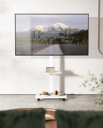 ECOTINY Steel Base Rolling TV Stand - Image 8