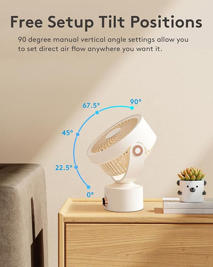 CARONSORT Desk Fan, Small Oscillating Fan - Image 4