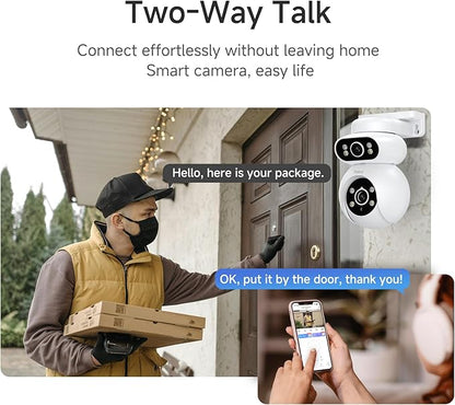 Noorio Dual Lens 2K Security Camera Outdoor, Outside Cameras - Image 4