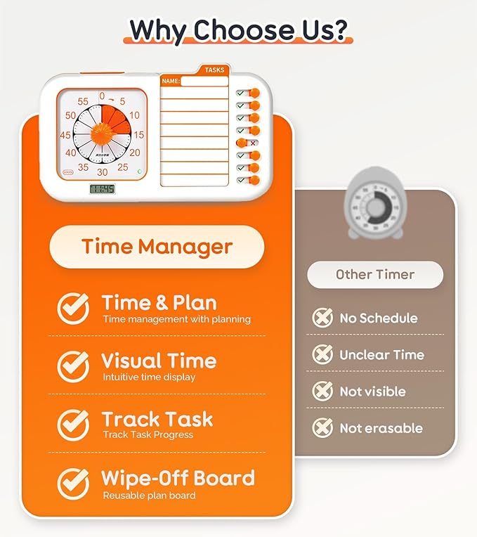 3-in-1 Visual ADHD Timer for Kids & Adults - Image 6
